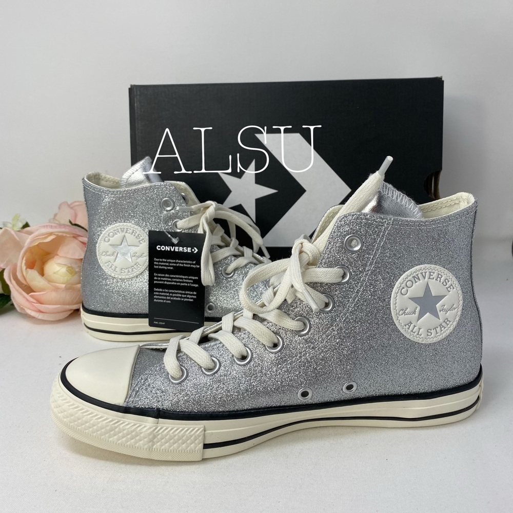 Converse Chuck Taylor All Star High Top Silver W - Picture 4 of 8